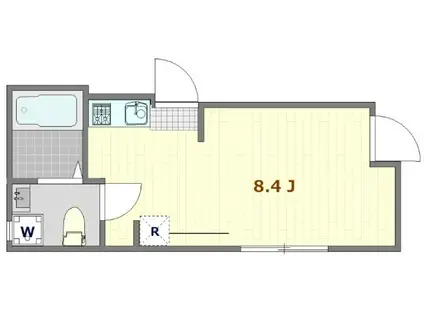 AMATERRACE東武練馬(1K/1階)の間取り写真