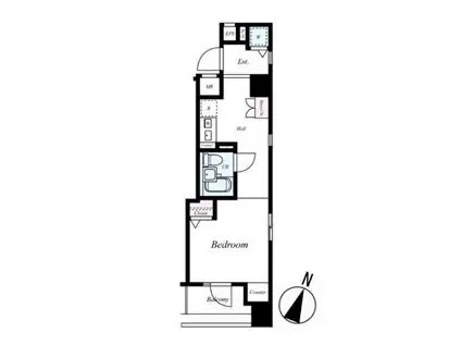 日神デュオステージ笹塚西館(ワンルーム/11階)の間取り写真