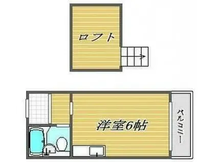 グランシード品川(1K/2階)の間取り写真