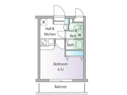 S-FORT玉川学園前(1K/2階)の間取り写真