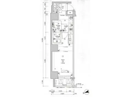 SYFORME GAIEMMAE(1K/3階)の間取り写真