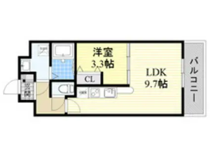 HCレジデンス(1LDK/3階)の間取り写真