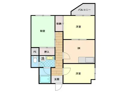 KODAヒルズ武蔵関(3DK/3階)の間取り写真
