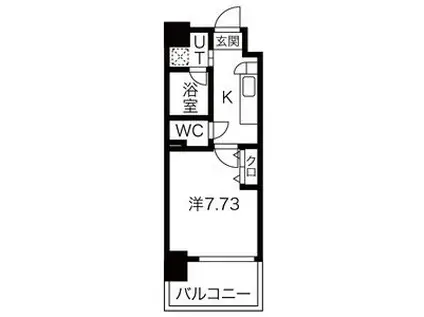 アールズタワー望が丘(1K/2階)の間取り写真