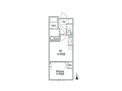 GRAN PASEO大森II(1DK/2階)の間取り写真