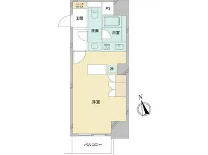 ドゥーエ大須(ワンルーム/6階)の間取り写真