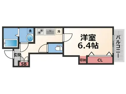 グランオリオン吉松(1K/2階)の間取り写真