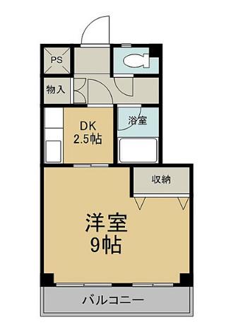 フラワーガーデン(1K/3階)の間取り写真