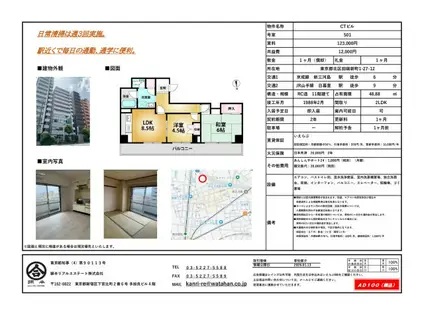 C&Tビル(2LDK/5階)の間取り写真