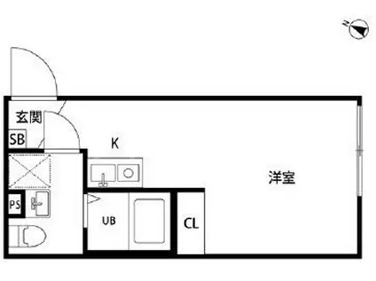 GOOD CRAFT KANAMACHI(ワンルーム/2階)の間取り写真