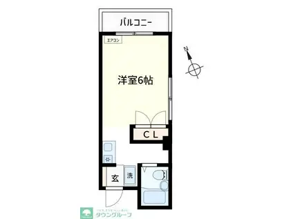 メゾン・ド・パルク(ワンルーム/3階)の間取り写真