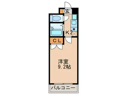 コンホール千種(1K/4階)の間取り写真