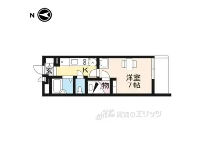 レオパレスエスペランサ舞(1K/3階)の間取り写真