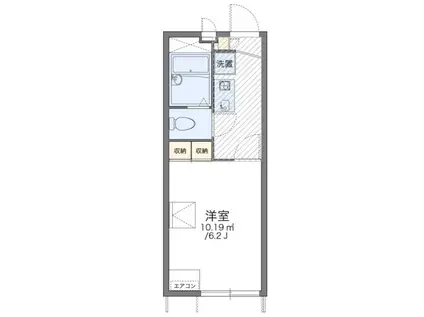 レオパレスコンフォート佐藤(1K/1階)の間取り写真