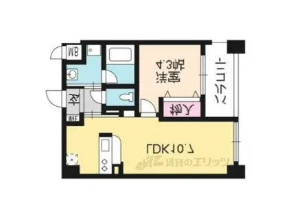 カスタリア壬生(1LDK/2階)の間取り写真