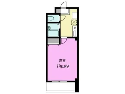 プラザKEI-1(1K/3階)の間取り写真