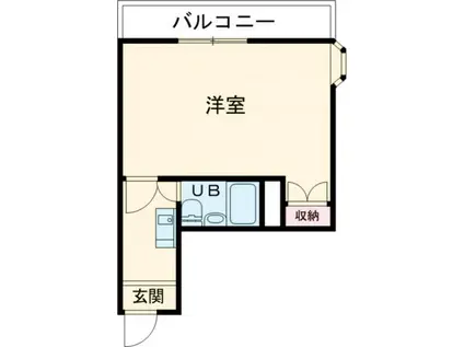 サンライズマンション(ワンルーム/4階)の間取り写真