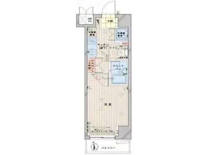 ルーブル野方弐番館(1K/5階)の間取り写真