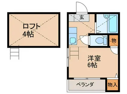 リバプール薬院ヒルズ(ワンルーム/1階)の間取り写真