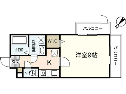 PLEIN SOLEIL 東本浦(1K/1階)の間取り写真