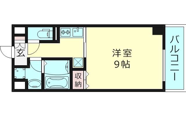 S-FORT都島KERS(1K/3階)の間取り写真