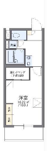 レオパレスグレイスフル(1K/3階)の間取り写真