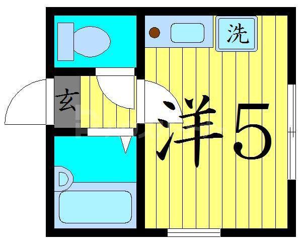 MAISON DU SOURIRE(ワンルーム/1階)の間取り写真