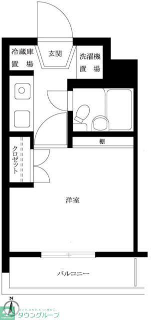 ルーブル池尻大橋(1K/3階)の間取り写真