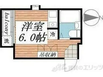 メゾンドスマーユ(ワンルーム/5階)の間取り写真