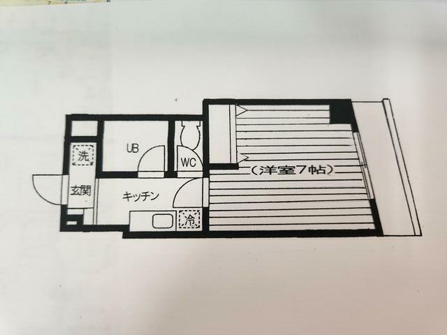 サンライズ学芸大(1K/3階)の間取り写真