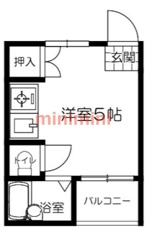 ネオハイツ(ワンルーム/4階)の間取り写真
