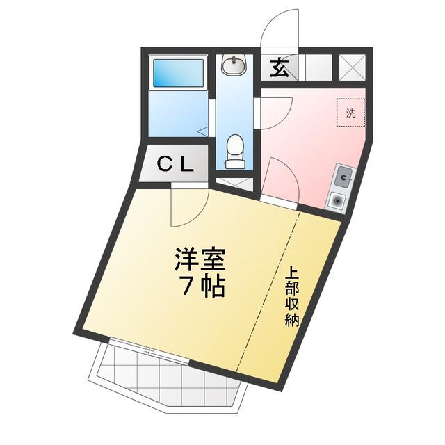FLATS70(1K/1階)の間取り写真