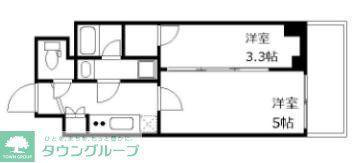 GENOVIA北千住(2K/3階)の間取り写真