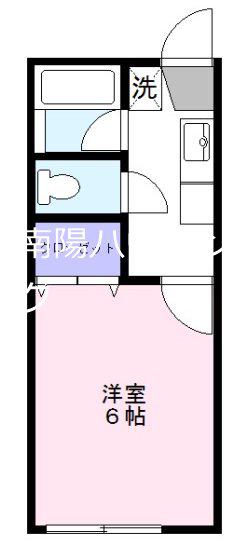 クレスト和泉(1K/1階)の間取り写真