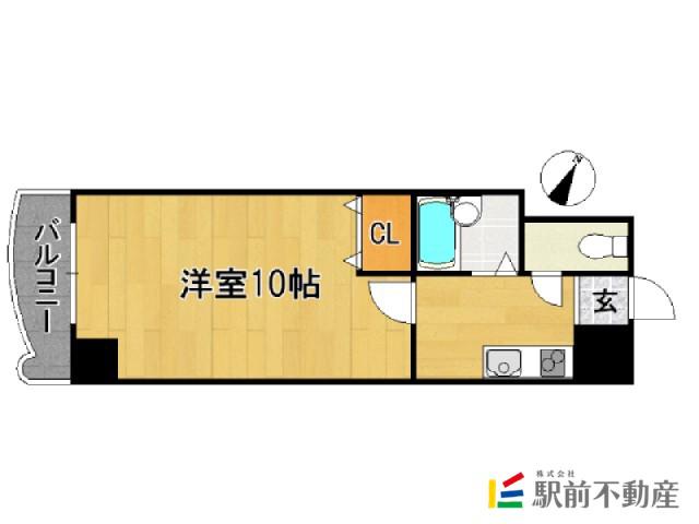 NO31 G-PROJECT天神(1K/13階)の間取り写真
