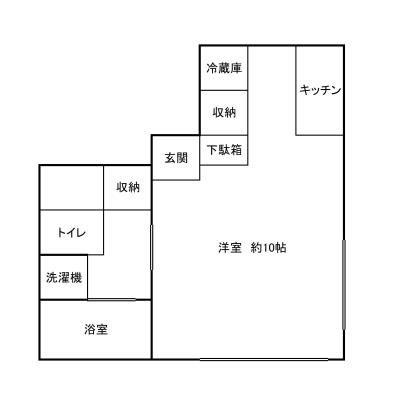 ダイヤモンドレジデンス東日暮里(ワンルーム/3階)の間取り写真