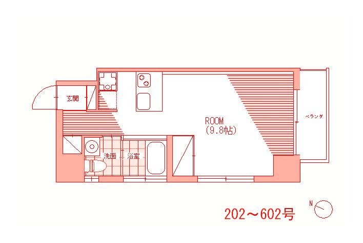 ネクサス戸部本町(ワンルーム/2階)の間取り写真