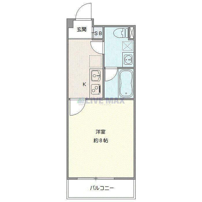 LUCENT COURT 代々木上原(1K/3階)の間取り写真
