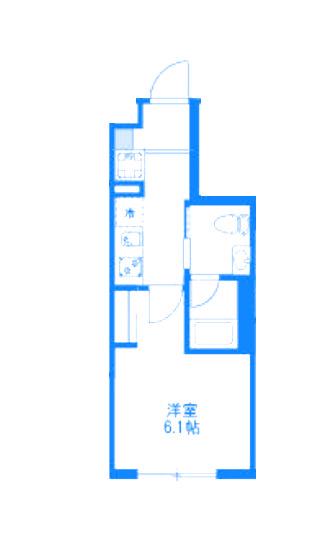 COMFORT YOKOHAMA(1K/2階)の間取り写真