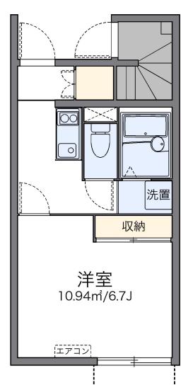 善福寺ホームス(1K/1階)の間取り写真