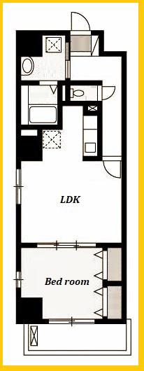 グランスイート新横浜I(1LDK/2階)の間取り写真