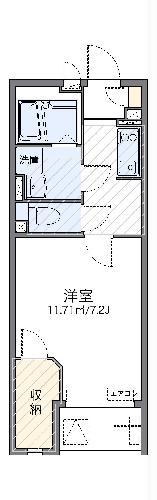 レオネクストラギ II(1K/2階)の間取り写真