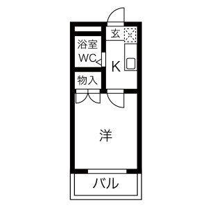 NF GRAN 高畑(1K/3階)の間取り写真