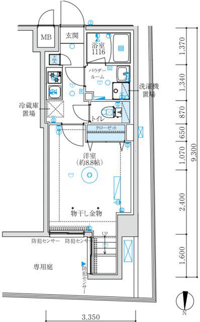 MAXIV練馬TRE(1K/1階)の間取り写真