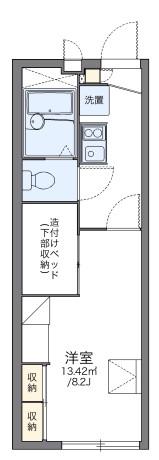 レオパレス沢野(1K/2階)の間取り写真