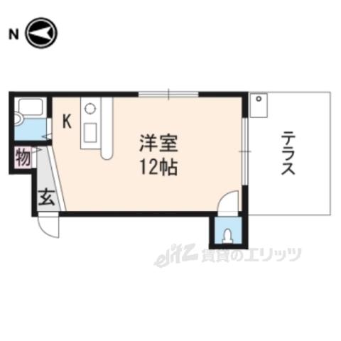 グレイスメゾンOZ(ワンルーム/1階)の間取り写真