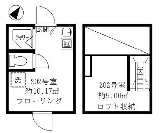 ティ・アーモ シンフォニー(ワンルーム/2階)の間取り写真