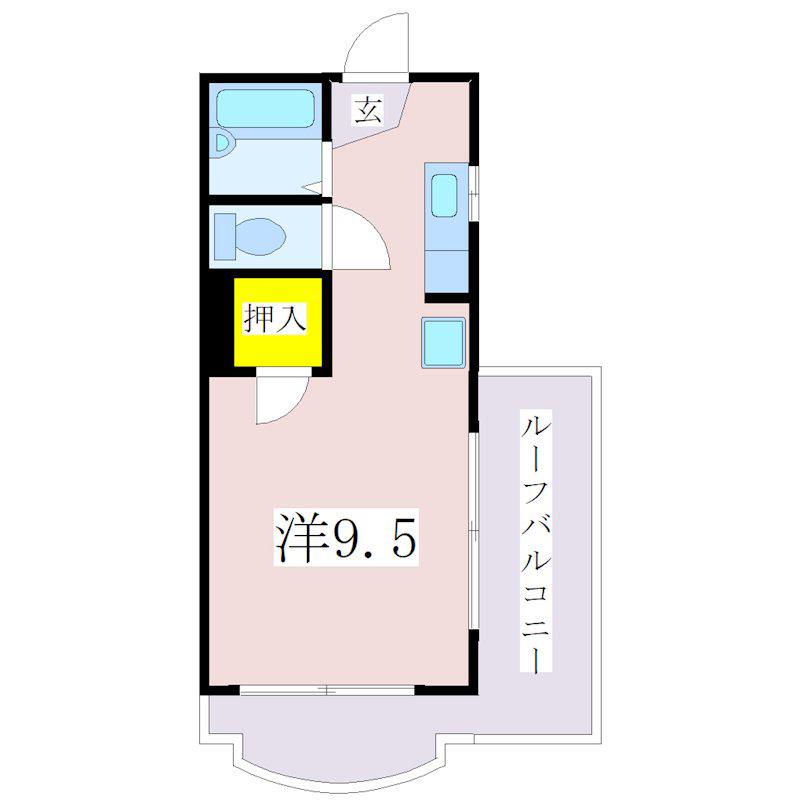 エスペール21鴨池(ワンルーム/5階)の間取り写真