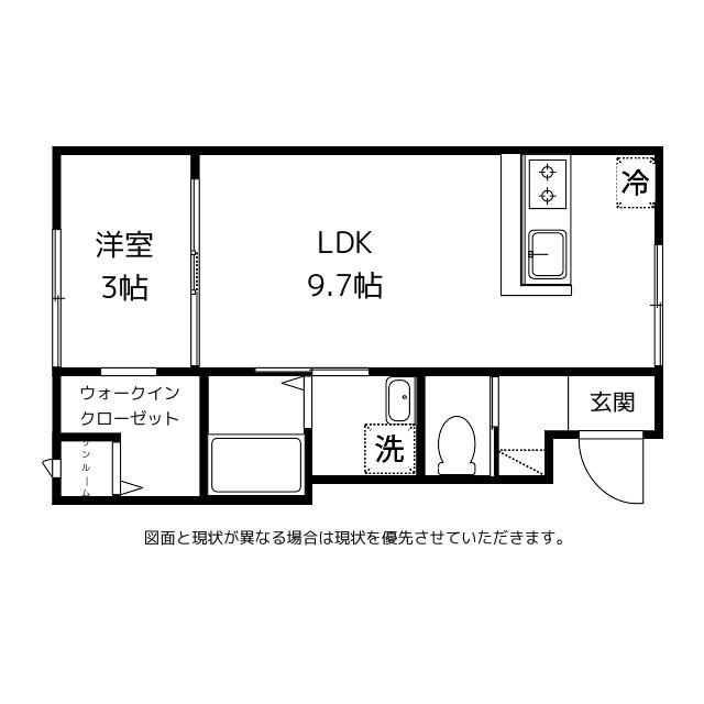 FELICE久方I(1LDK/2階)の間取り写真