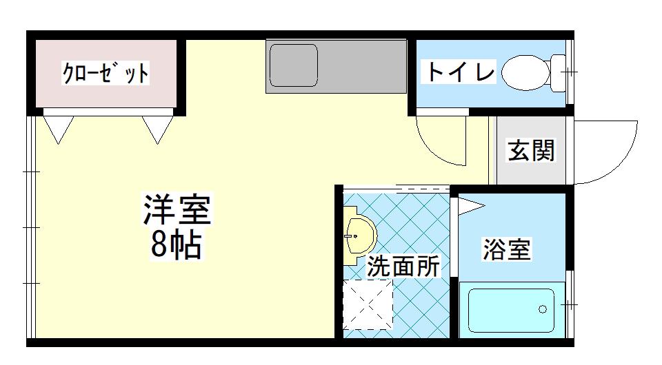 サンライフ秀峰(ワンルーム/1階)の間取り写真